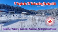 9 Yaylada 17 Vatandaş Kurtarıldı